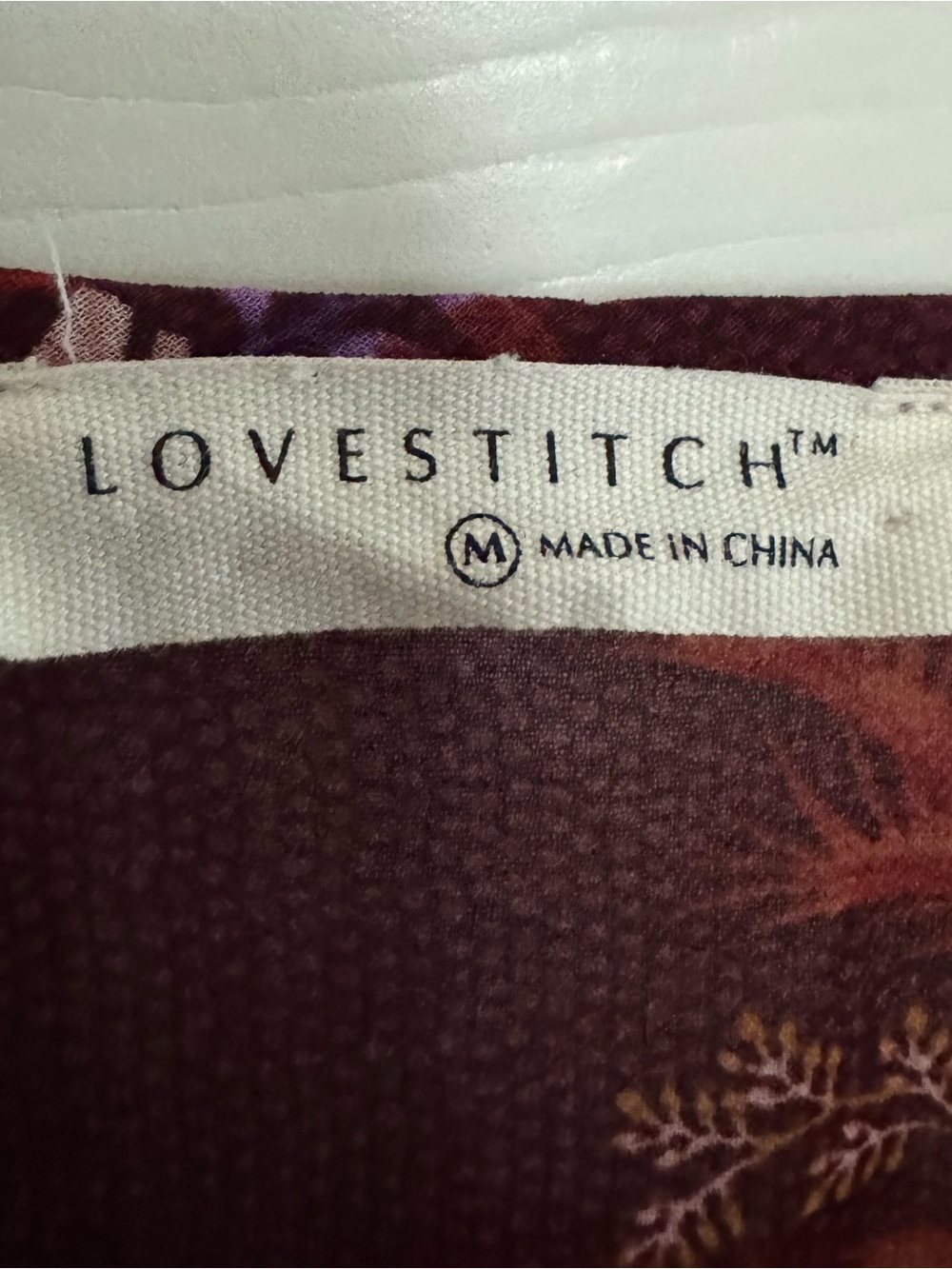 lovestitch Burgundy Floral Maxi Dress boho medium - Picture 2 of 4